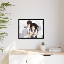Load image into Gallery viewer, Eru Chitanda  And  Hōtarō Oreki Together Canvas Framed Art Print
