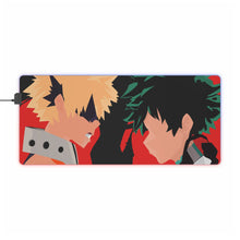 Load image into Gallery viewer, My Hero Academia Izuku Midoriya, Katsuki Bakugou RGB LED Mouse Pad (Desk Mat)
