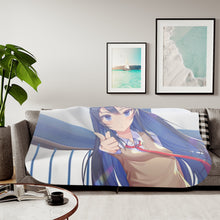 Load image into Gallery viewer, Mai Sakurajima Sherpa Blanket

