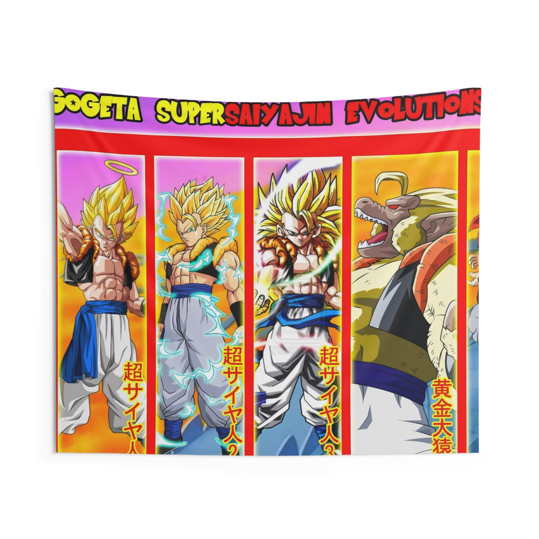 Gogeta Supersaiyajin Evolutions Indoor Wall Tapestry