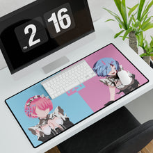 Load image into Gallery viewer, Re:Zero Rem and Ram Mouse Pad (Desk Mat)
