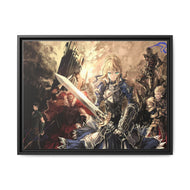 Saber Lily Canvas Framed Art Print