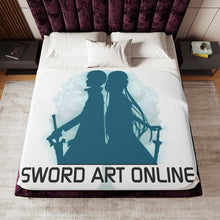 Load image into Gallery viewer, Sword Art Online(Kirito and Asuna) Sherpa Blanket
