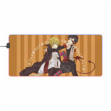 Load image into Gallery viewer, Durarara!! Izaya Orihara, Shizuo Heiwajima RGB LED Mouse Pad (Desk Mat)
