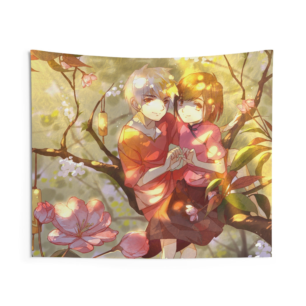 Big Fish & Begonia Indoor Wall Tapestry