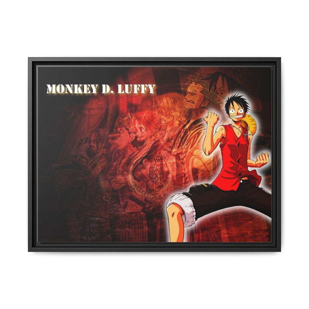 Anime One Piecer Canvas Framed Art Print