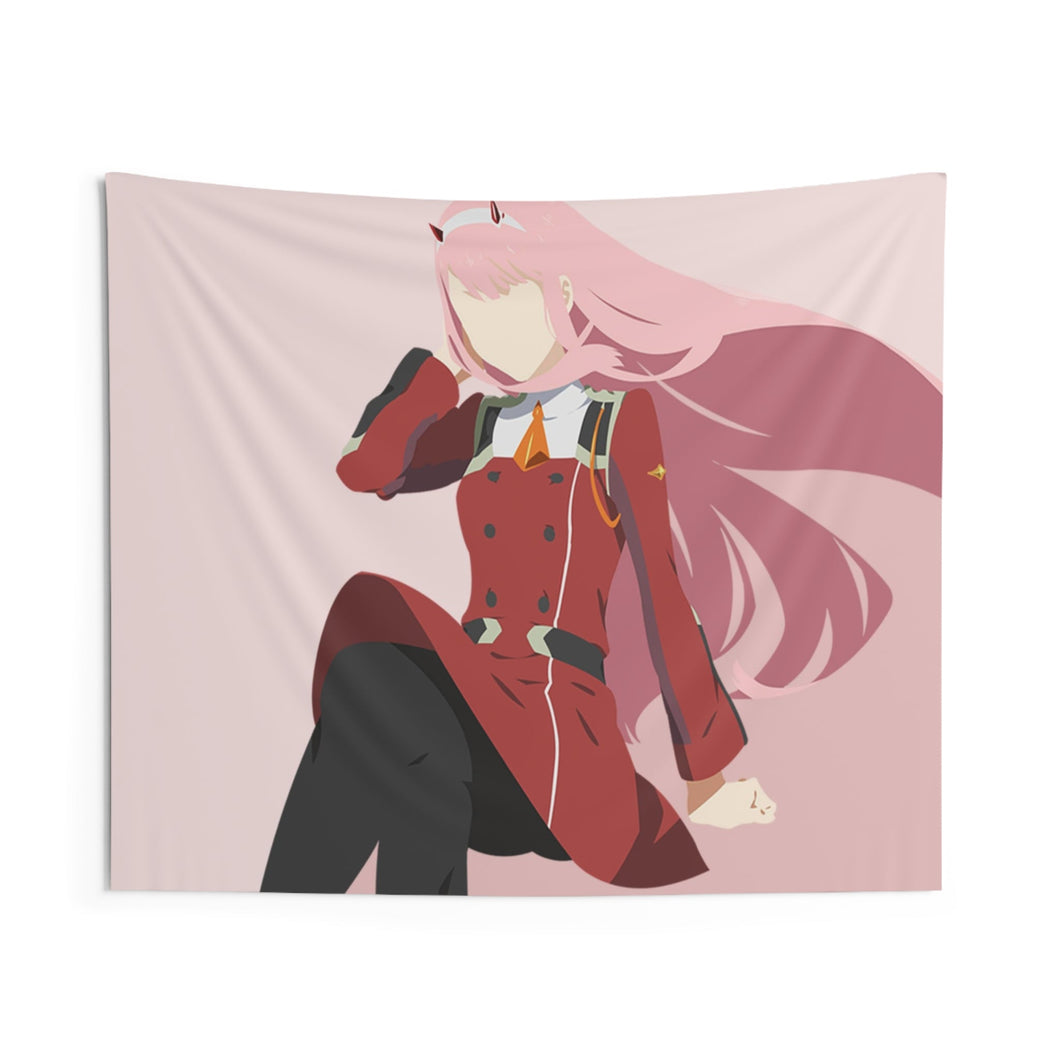 Zero Two from Darling in The FranXX for Dekstop Indoor Wall Tapestry
