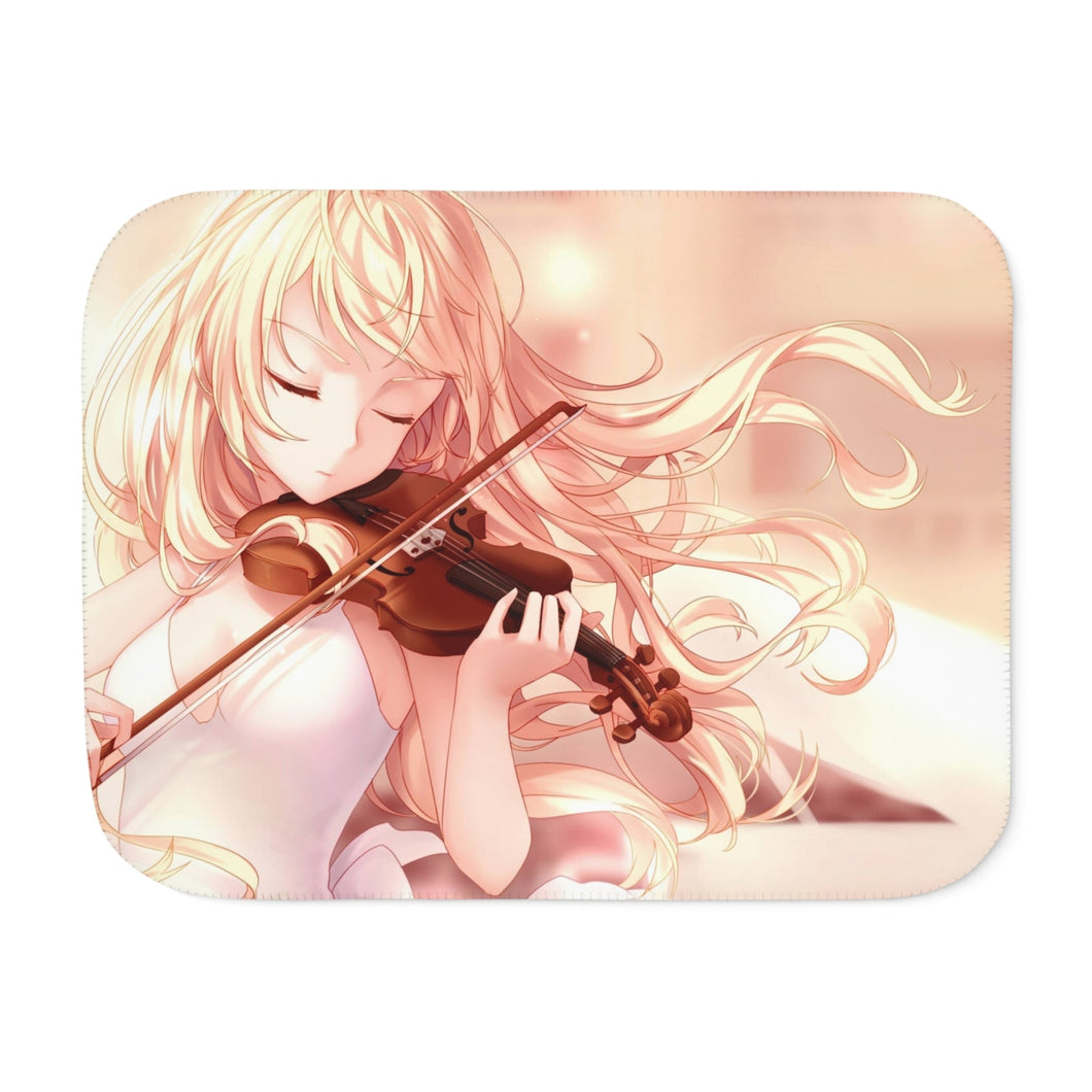 Anime Your Lie in April Sherpa Blanket