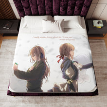Load image into Gallery viewer, Anime Violet Evergarden Sherpa Blanket
