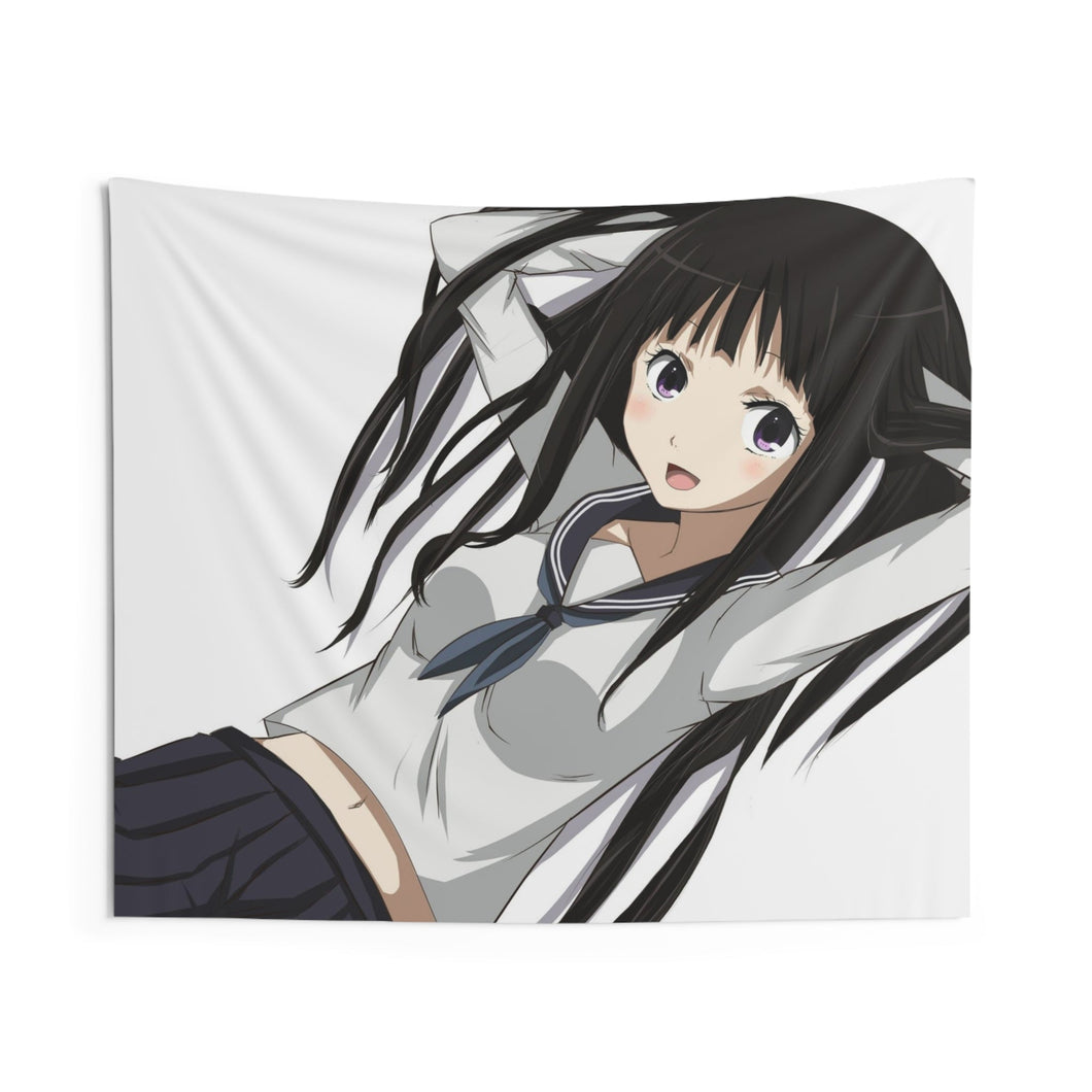 Eru Chitanda  smiling Indoor Wall Tapestry