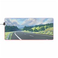 Anime Road RGB LED Mouse Pad (Desk Mat)