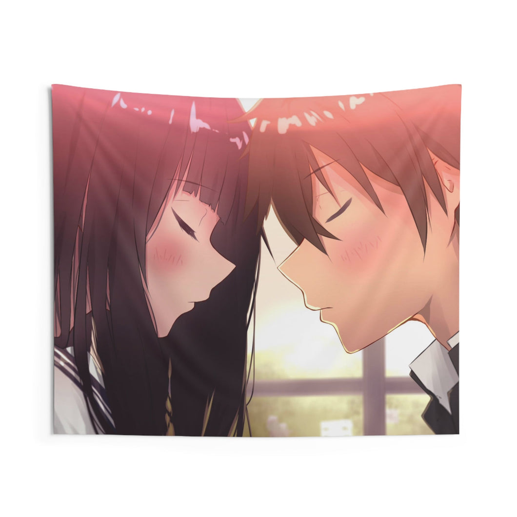 Eru Chitanda  And  Hōtarō Oreki Conected Indoor Wall Tapestry