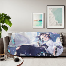 Load image into Gallery viewer, Shinobu Kochou/Kimetsu no Yaiba Sherpa Blanket
