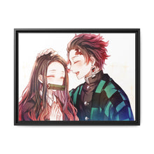 Load image into Gallery viewer, Demon Slayer: Kimetsu no Yaiba Canvas Framed Art Print
