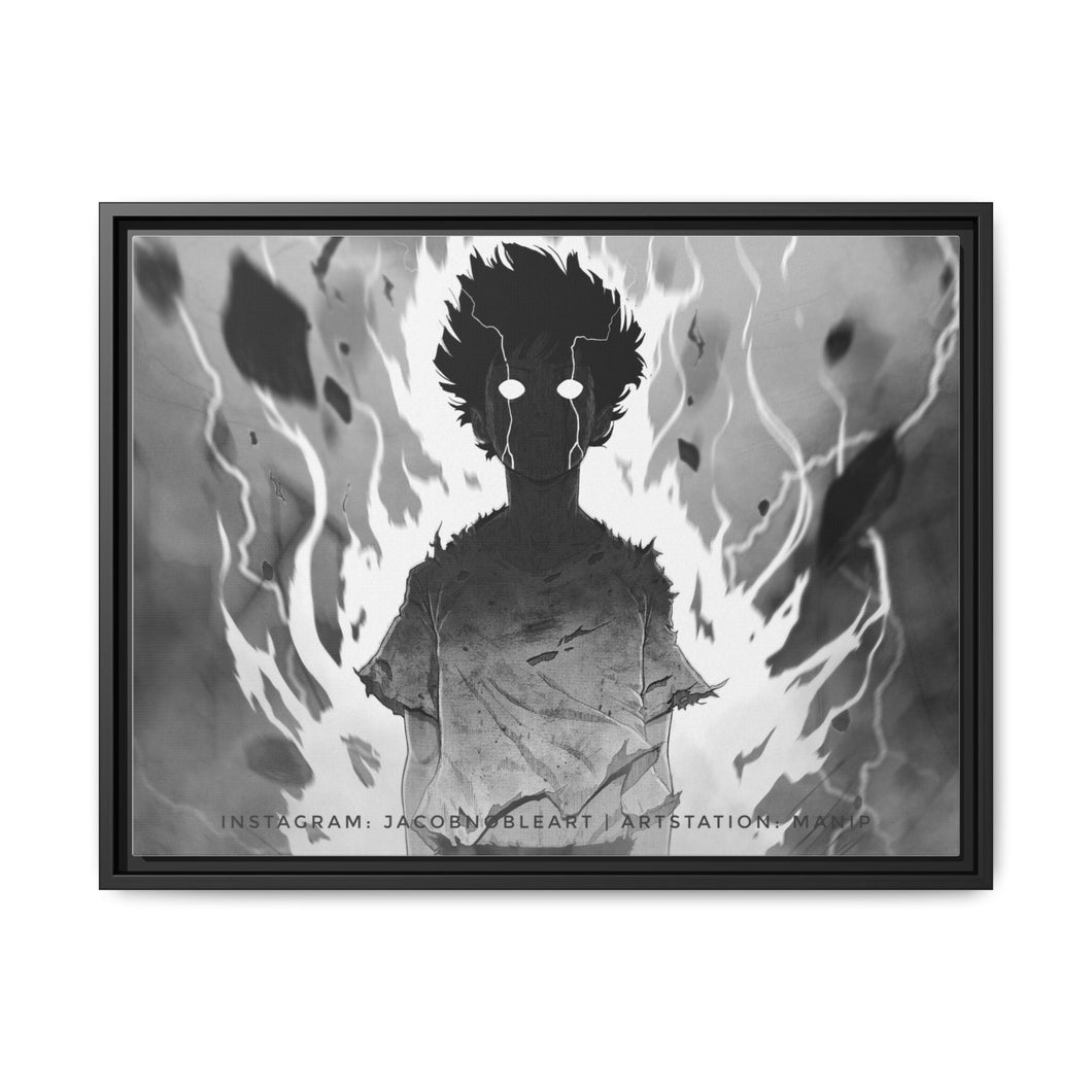 Anime Mob Psycho 100 Canvas Framed Art Print
