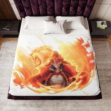 Load image into Gallery viewer, Black Clover Mereoleona Vermillion Sherpa Blanket
