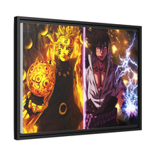 Load image into Gallery viewer, Naruto and Sasuke Canvas Framed Art Print
