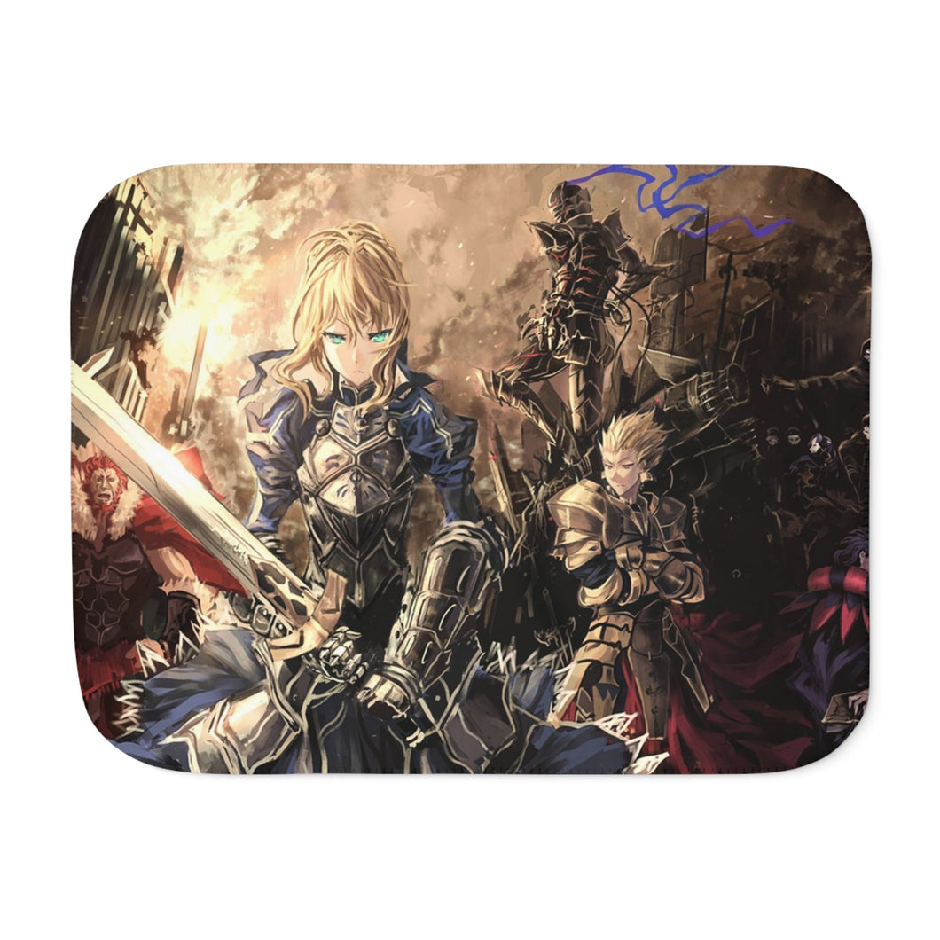 Saber Lily Sherpa Blanket