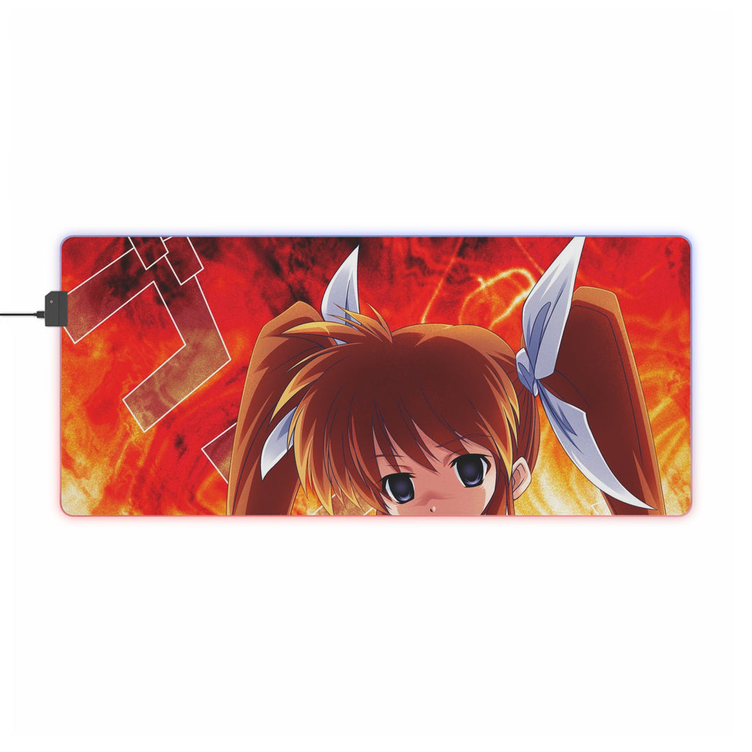 Magical Girl Lyrical Nanoha RGB LED Mouse Pad (Desk Mat)