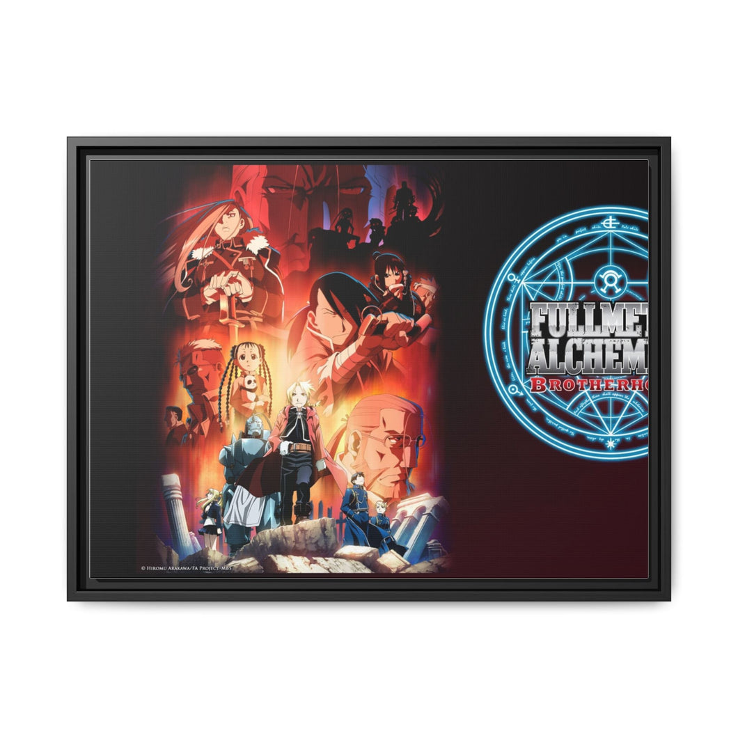 Anime FullMetal Alchemist Canvas Framed Art Print