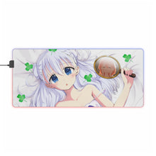 Load image into Gallery viewer, Is The Order A Rabbit? RGB LED Mouse Pad (Desk Mat)
