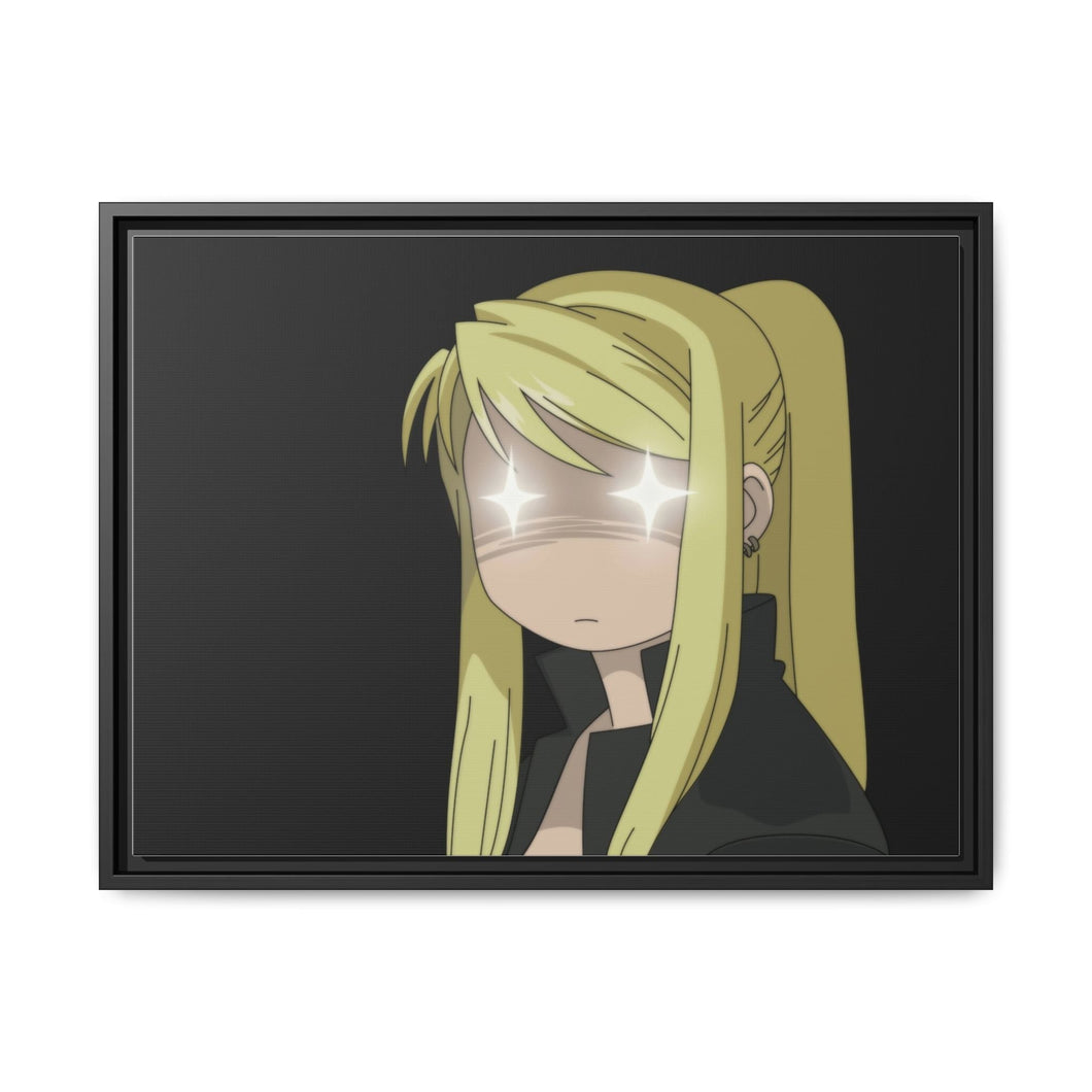 Anime FullMetal Alchemistr Canvas Framed Art Print