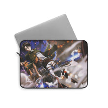 Load image into Gallery viewer, Eren Yeager and Levi Ackerman Laptop Sleeve
