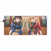 Load image into Gallery viewer, Lycoris Recoil Takina Inoue, Chisato Nishikigi RGB LED Mouse Pad (Desk Mat)
