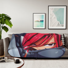 Load image into Gallery viewer, Fairy Tail Erza Scarlet Sherpa Blanket
