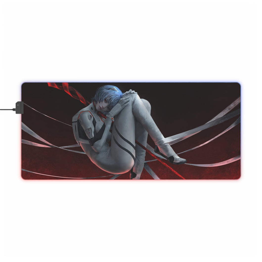 Neon Genesis Evangelion Rei Ayanami RGB LED Mouse Pad (Desk Mat)