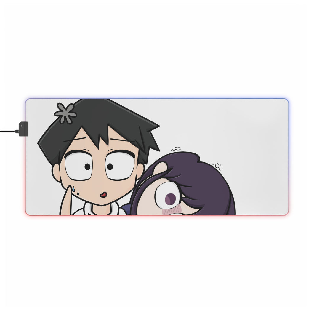 Komi Can't Communicate Komi Shouko, Tadano Hitohito RGB LED Mouse Pad (Desk Mat)