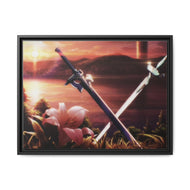 Anime Sword Art Onliner Canvas Framed Art Print