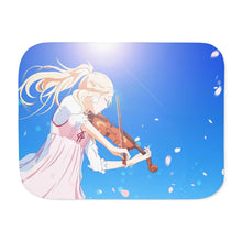 Load image into Gallery viewer, Anime Your Lie in April Sherpa Blanket
