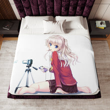 Load image into Gallery viewer, Nao Tomori sitting Sherpa Blanket
