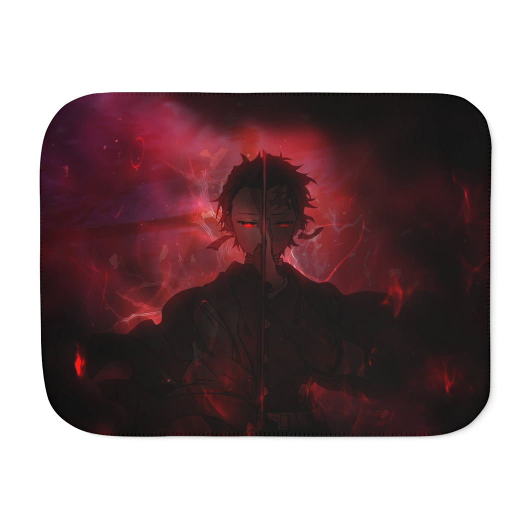 Anime Demon Slayer: Kimetsu no Yaiba Sherpa Blanket