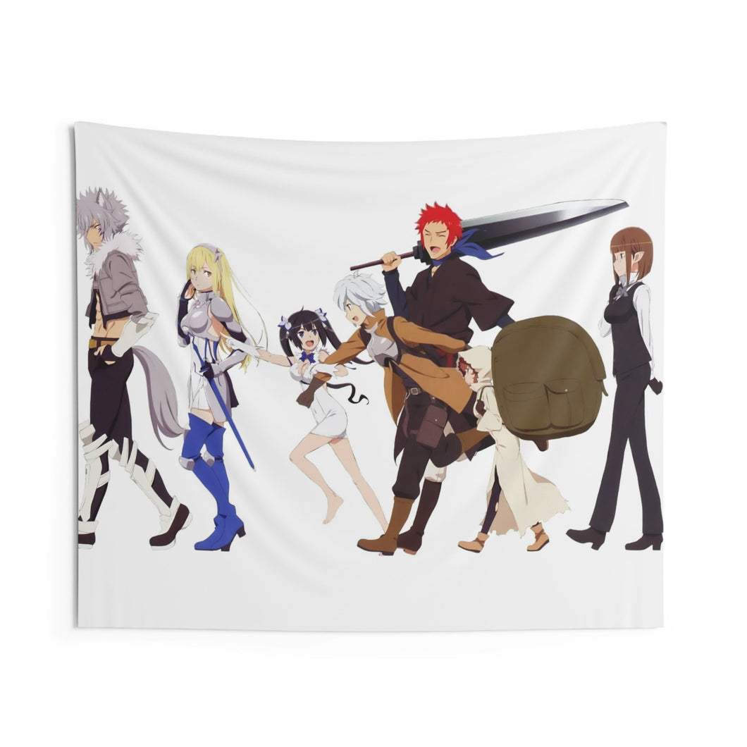 Is It Wrong To Try To Pick Up Girls In A Dungeon? Indoor Wall Tapestry