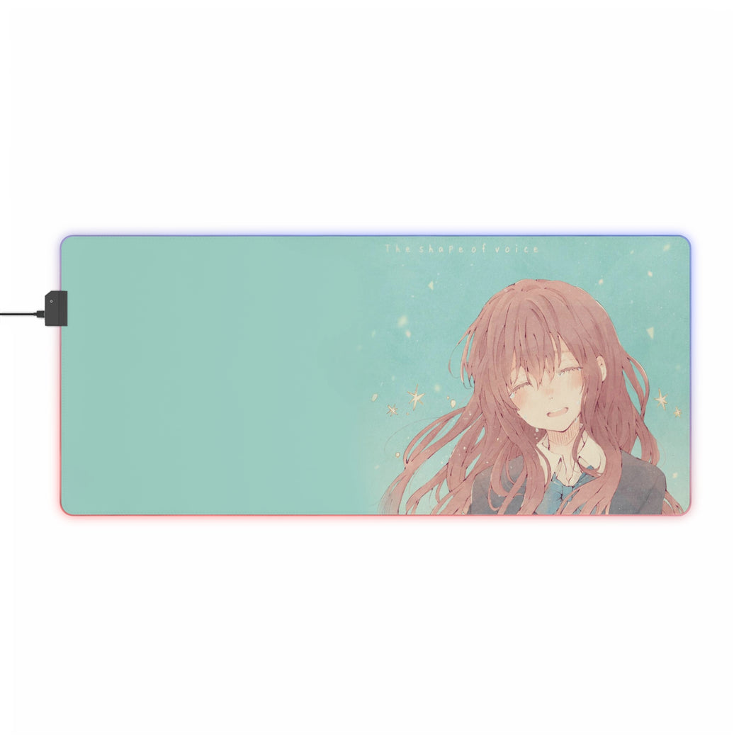 Koe No Katachi Shouko Nishimiya RGB LED Mouse Pad (Desk Mat)