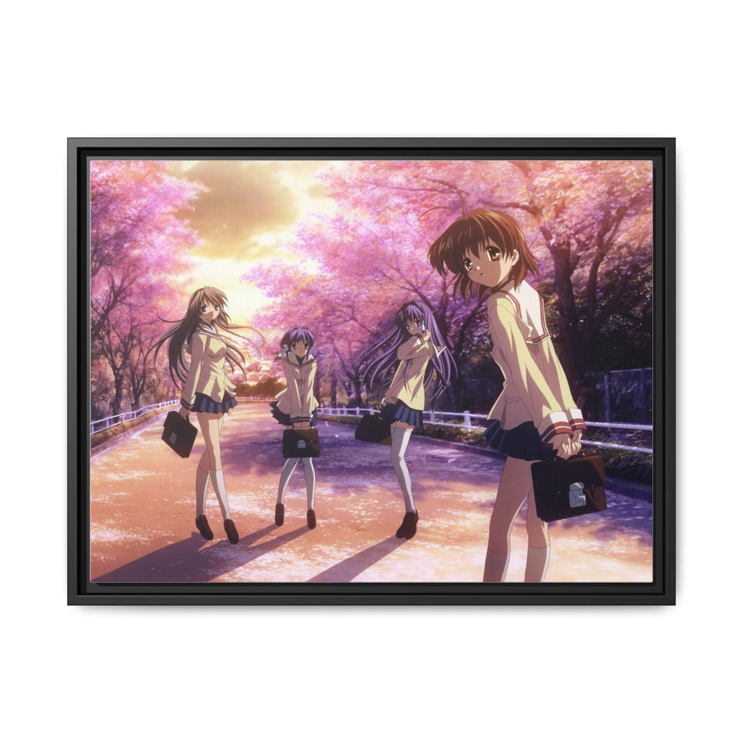 Anime Clannad Canvas Framed Art Print