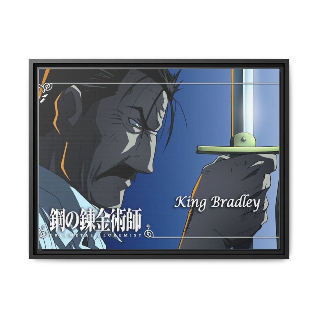 Anime FullMetal Alchemistr Canvas Framed Art Print