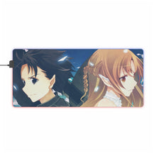 Load image into Gallery viewer, Kirito and Asuna RGB LED Mouse Pad (Desk Mat)
