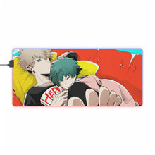 Load image into Gallery viewer, My Hero Academia Izuku Midoriya, Katsuki Bakugou RGB LED Mouse Pad (Desk Mat)
