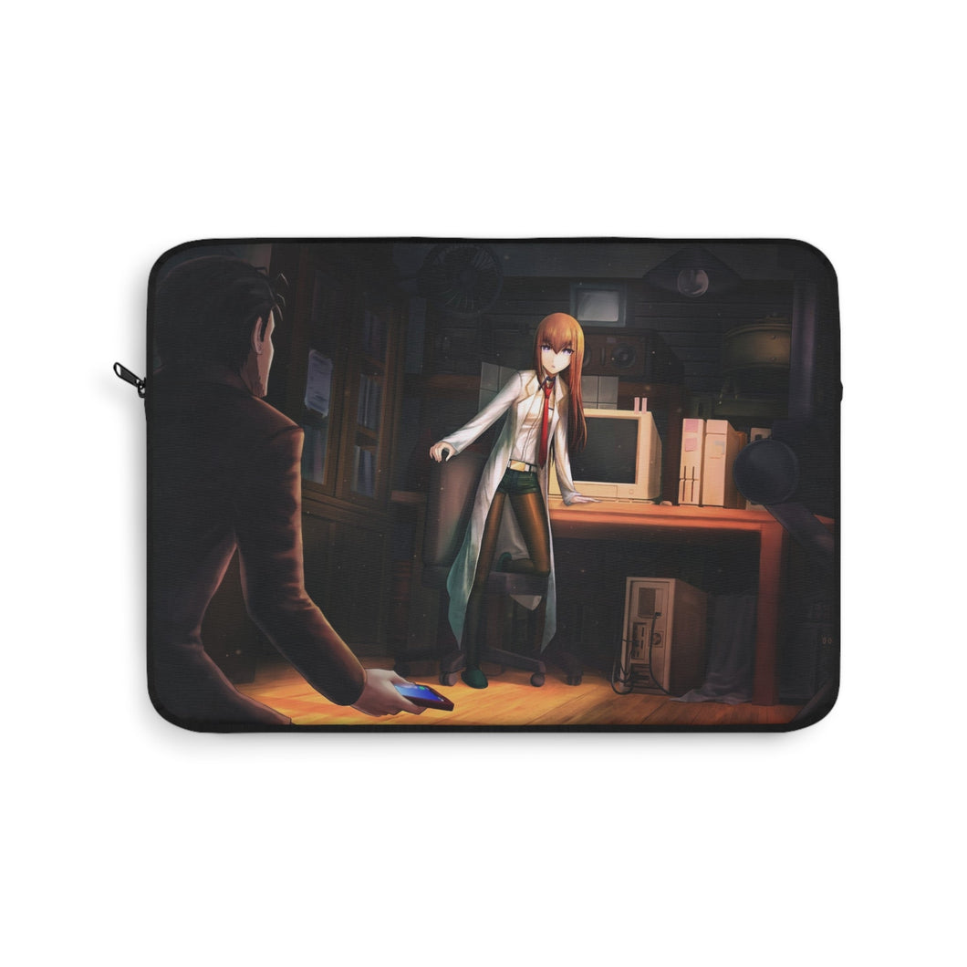 Okabe and Kurisu Time Jump Laptop Sleeve