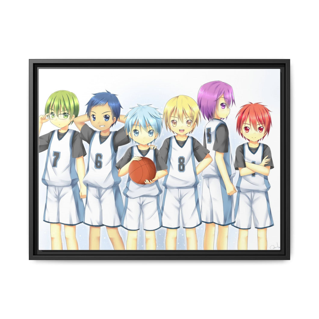 Kuroko's Basketball Tetsuya Kuroko, Daiki Aomine, Atsushi Murasakibara Canvas Framed Art Print