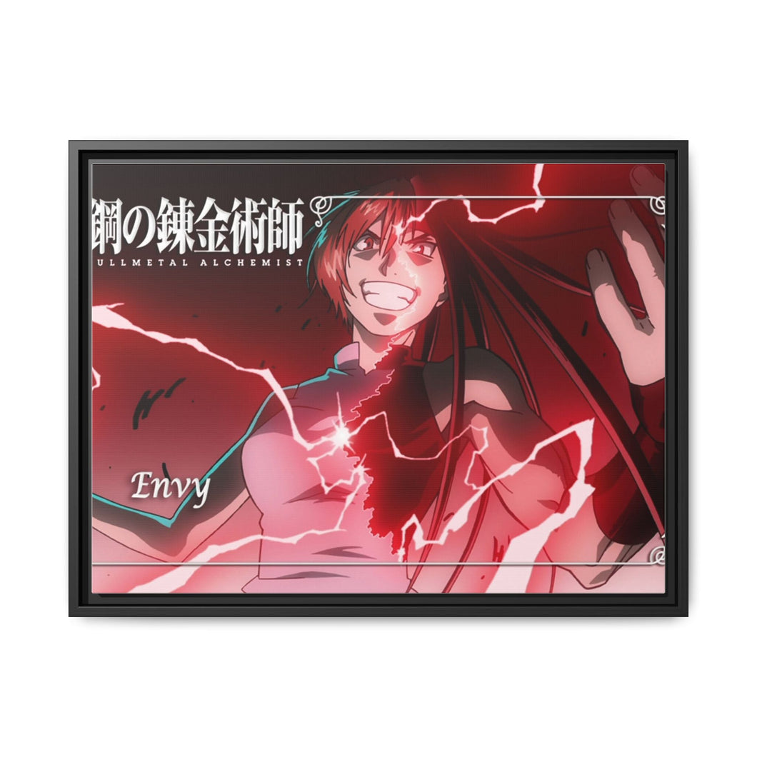 Anime FullMetal Alchemistr Canvas Framed Art Print