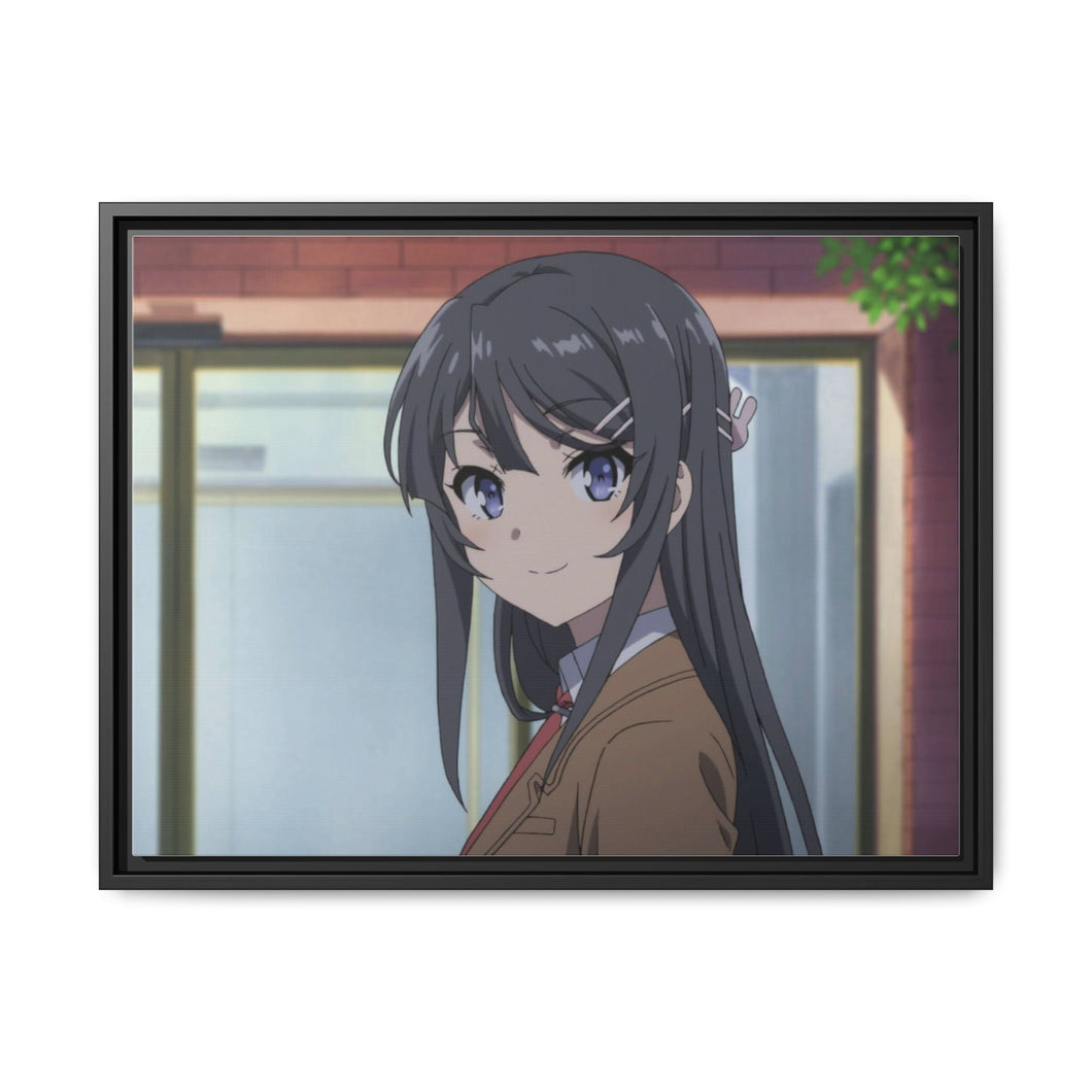 I'm happy to see you Canvas Framed Art Print