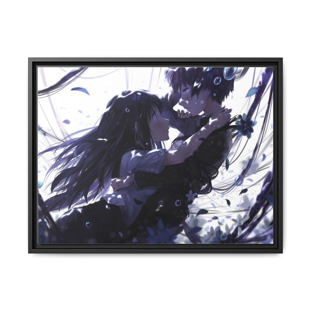 Eru Chitanda  And  Hōtarō Oreki Canvas Framed Art Print