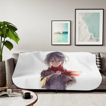 Load image into Gallery viewer, Mikasa Akerman Sherpa Blanket

