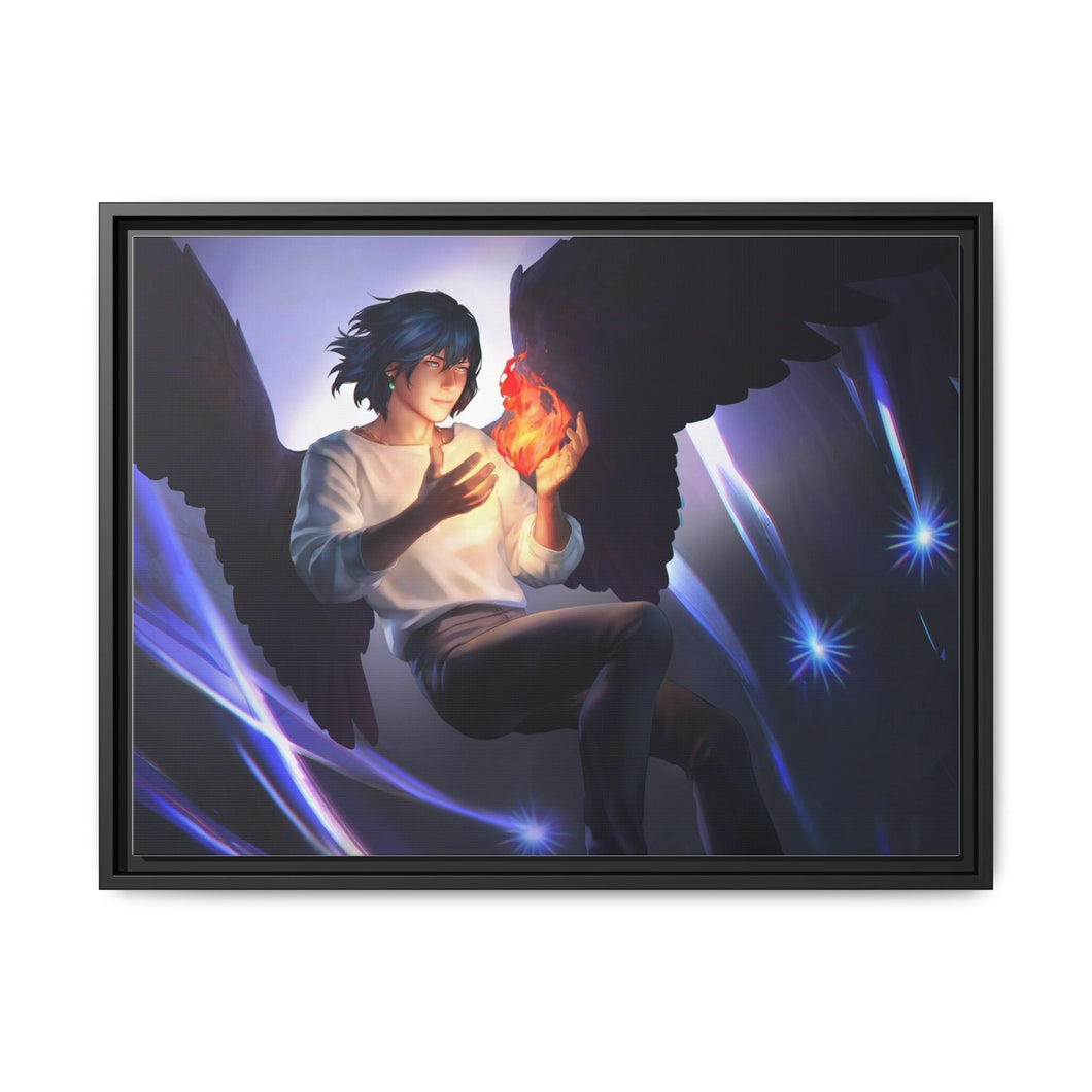 Anime Howl's Moving Castle Canvas Framed Art Print