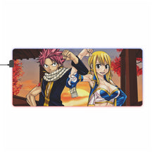 Load image into Gallery viewer, Fairy Tail Natsu Dragneel, Lucy Heartfilia RGB LED Mouse Pad (Desk Mat)
