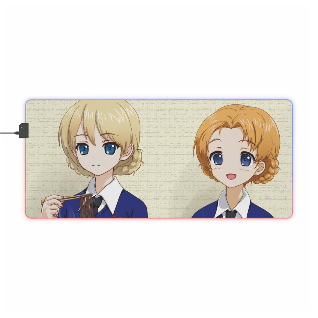 Girls und Panzer RGB LED Mouse Pad (Desk Mat)